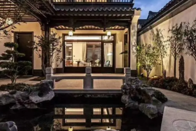 蛟河现代中式别墅的庭院设计如此美丽